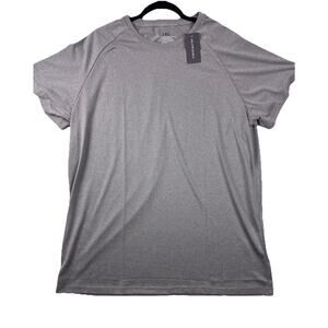 Akawooko Men 2XL Heather Gray Athletic T Shirt Dry Fit Gym Workout NWT